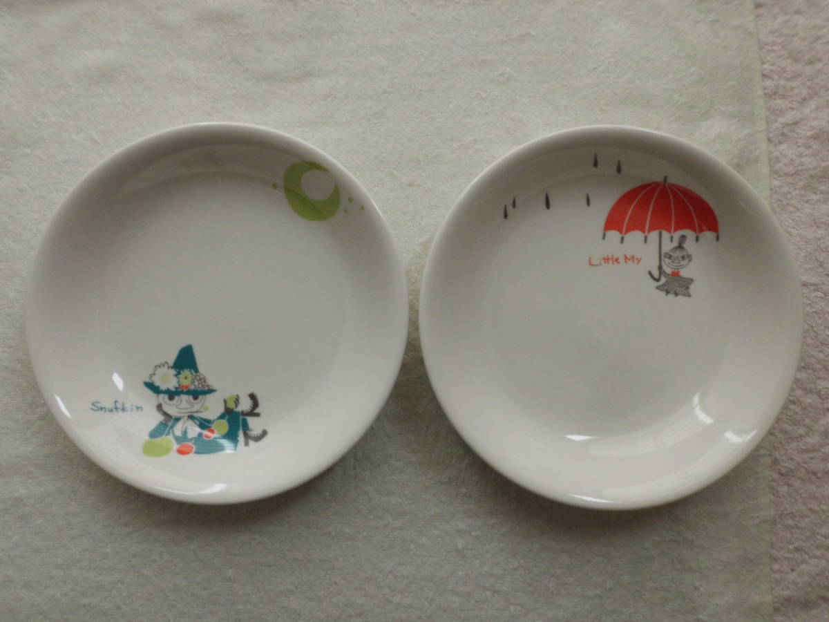 3155■■ 新品 ! MOOMIN（ムーミン・パパママ・スナフキン・リトルミイ）パスタ・カレー大皿（2箱）4枚セット（日本製）■■の画像4