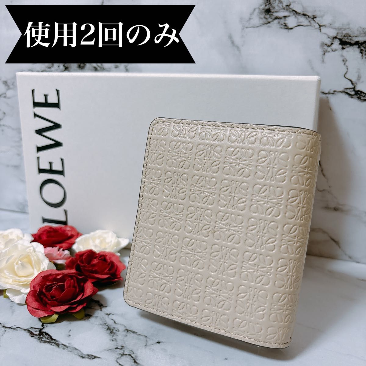 LOEWE ロエベ リピート コンパクト ジップウォレット アナグラム LOEWE ロエベ リピート コンパクト ジップウォレット アナグラム