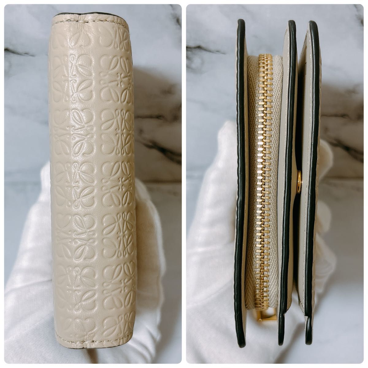 LOEWE ロエベ リピート コンパクト ジップウォレット アナグラム LOEWE ロエベ リピート コンパクト ジップウォレット アナグラム