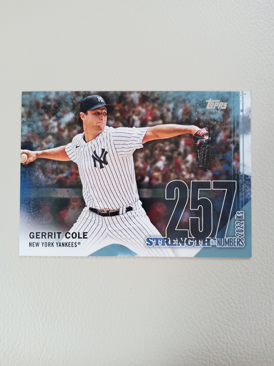 MLB 2023 TOPPS JAPAN EDITION ゲリット コール COLE STATISTICAL STANDOUTS インサート STRENGTH IN NUMBERS_画像1