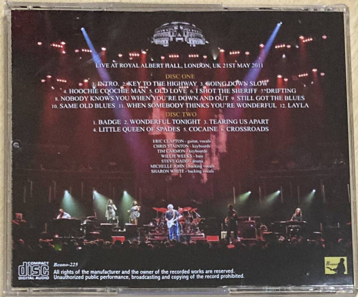 ERIC CLAPTON - ROYAL ALBERT HALL 2011 4TH NIGHT: DAT MASTER(2CD)_画像2