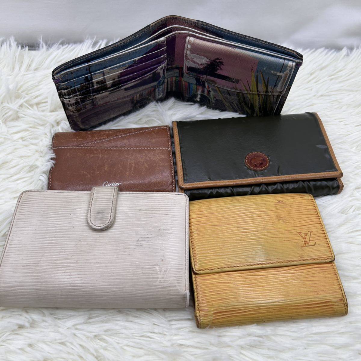 1円〜　財布 ウォレット 長財布 ルイヴィトン Louis Vuitton PRADA ハンティングワールド　フェンディ　カルティエ　ポールスミス_画像4