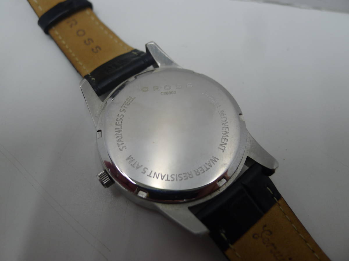 ブランド祭 時計祭 CROSS クロス 腕時計 CR8002 不動品 自宅長期保管品 動作未確認 クオーツ 腕時計_画像7