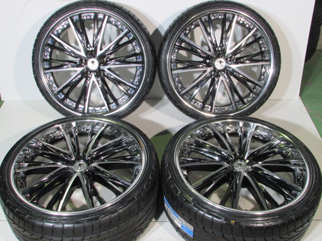 ☆WEDS■KRANZE■ELABORAR■ウェッズクレンツェエルアボラ■(F)235/30R20(R)245/30R20■114.3-5H(F)8.5J/+40(R)9.5J/+43■PINSO■CROWN.他_4本セット