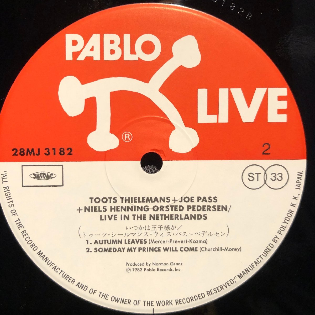 Toots Thielemans + Joe Pass + Niels-Henning Orsted Pedersen / Live In The Netherlands LP Pablo Live・POLYDOR_画像5