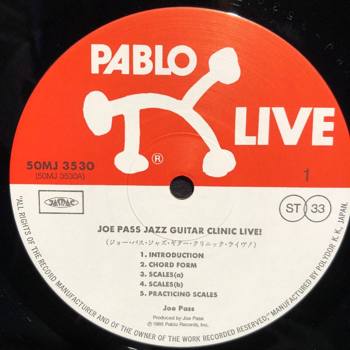 Joe Pass / Jazz Guitar Clinic Live 2LP Pablo Records・POLYDOR_画像4