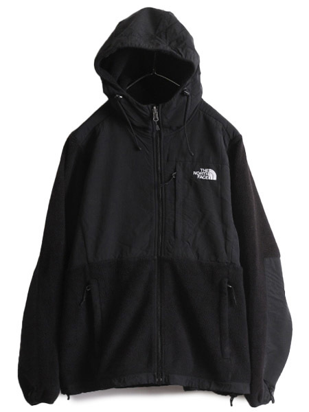 ノースフェイス フード付き デナリ ジャケット レディース L The North Face Denali フリース パーカー ジャンパー ブラック 黒 アウトドア