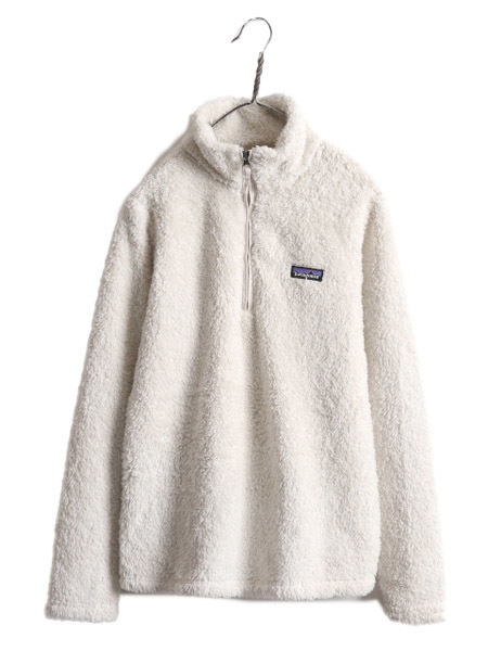 19年製 パタゴニア ロスガトス ハーフジップ レディース M 古着 Patagonia アウトドア フリース ジャケット プルオーバー 毛長 パイル ボア
