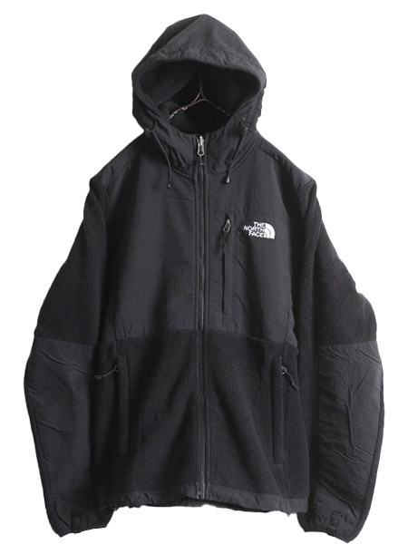 ノースフェイス フード付き デナリ ジャケット レディース M The North Face Denali フリース パーカー ジャンパー アウトドア ブルゾン 黒