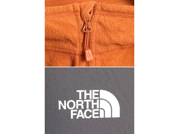 ノースフェイス フリース Tシャツ メンズ XL The North Face アウトドア ナイロン切替 ロンT プルオーバー ハーフジップ ポケット付き 薄手_画像4
