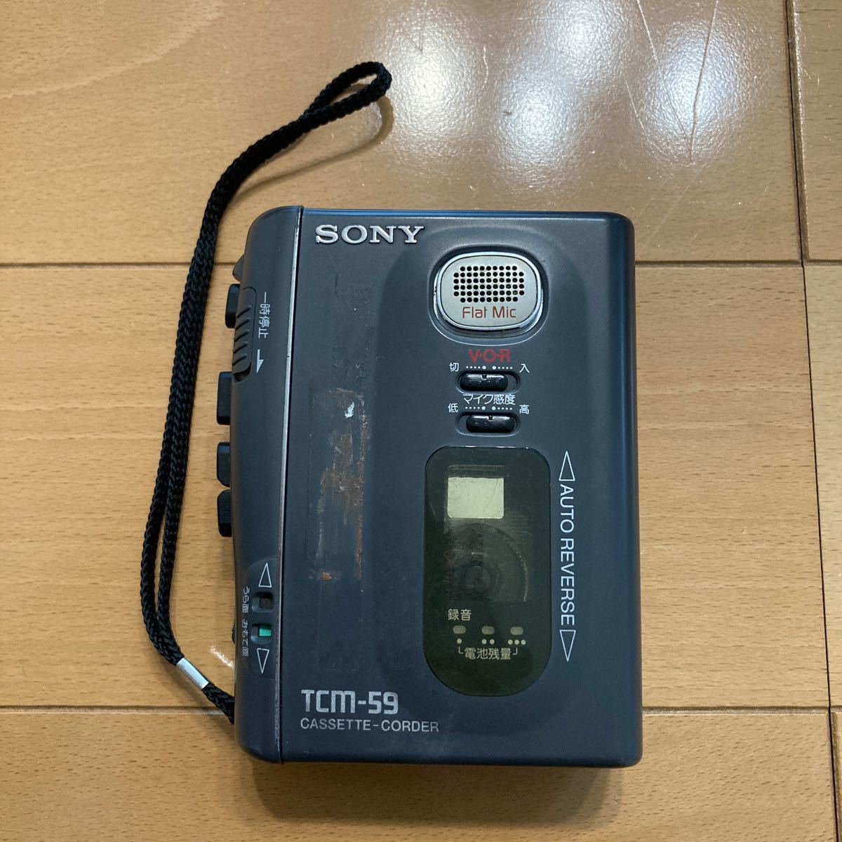 ソニー SONY カセットレコーダー カセットコーダー 再生 カセットプレーヤー ジャンク TCM-39 通電確認済み 現状品 電池式の画像1