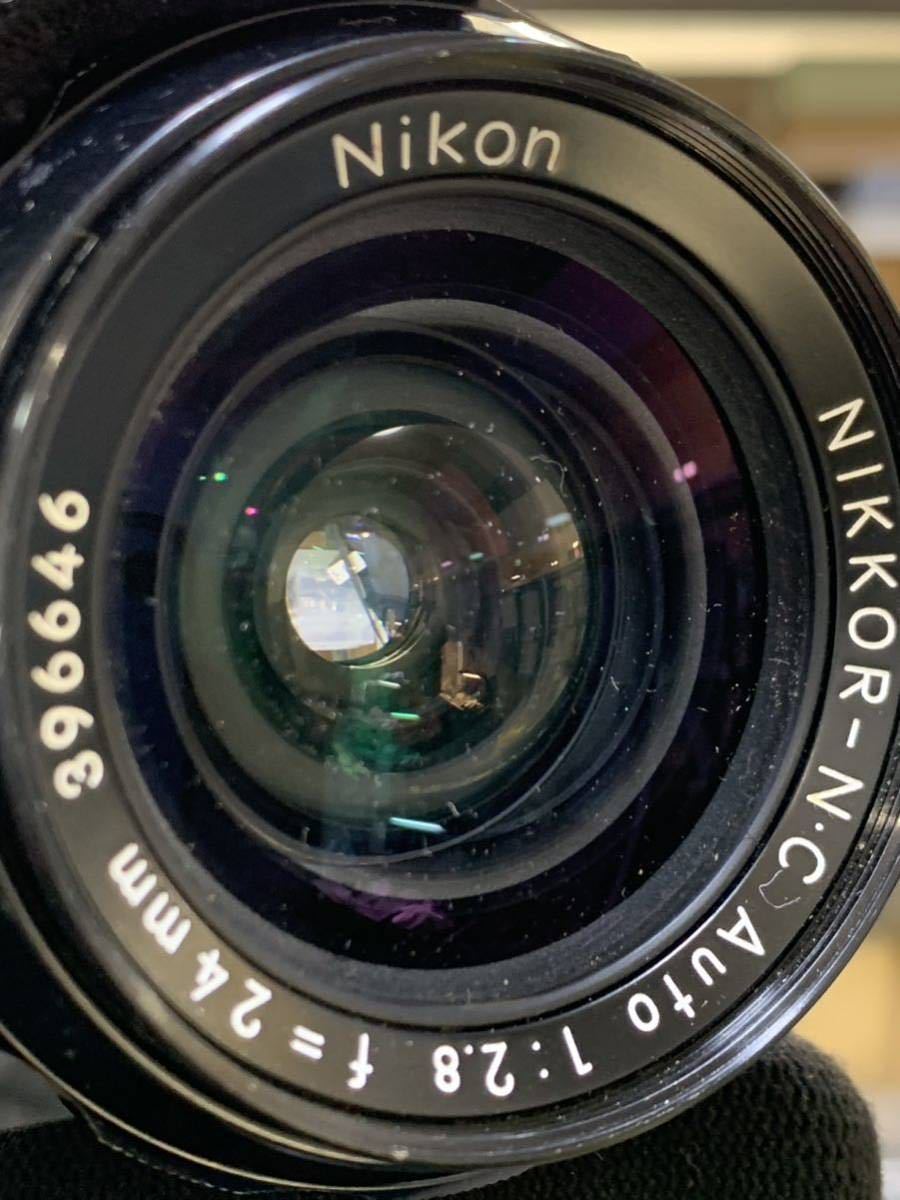  recommended Nikon Nikon NIKKOR-N.C 1:2.8 f=24. operation not yet verification lens single-lens camera small scratch equipped secondhand goods storage goods collection 1 jpy start 