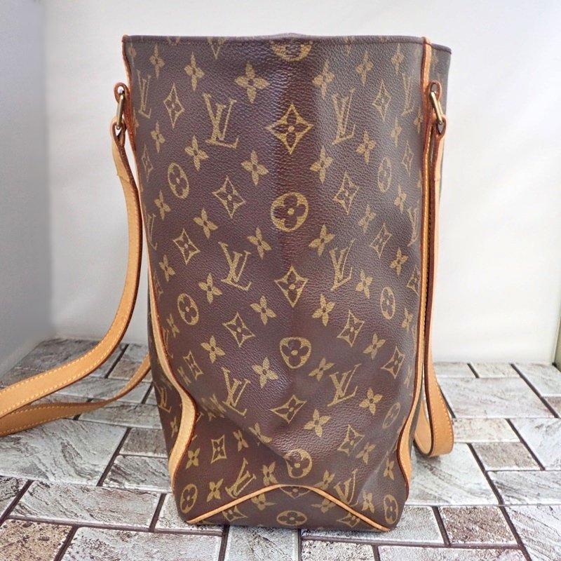 ルイヴィトン サックショッピング M51108 モノグラム ショルダーバッグ トートバッグ 肩掛け 大容量 Louis Vuitton 1円スタート_画像3