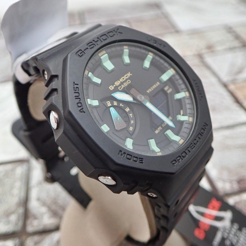 【 未使用 】 カシオ G-SHOCK GA-2100RC-1AJF クォーツ 2023年モデル カーボンコアガード ワールドタイム CASIO Gショック_画像6