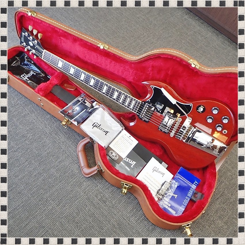 【 良品 】 Gibson SG Standard 61 Maestro Vibrola Vintage Cherry 2021年 ギブソン 【 付属品あり 】 1円スタート_画像1