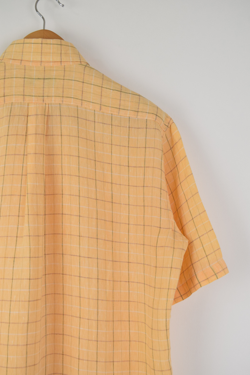  как новый TOMORROWLAND Tomorrowland Италия производства linen рубашка с коротким рукавом 15-3/4 (40) контрольный номер F720