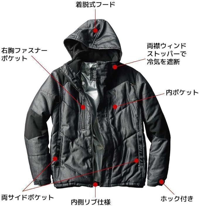 ワークマン 裏アルミFIELD(フィールド) ブルゾン 3Lサイズ NO.HJ003E CORDURA FieldCore WORKMAN 051ブラッシュグリーン_画像5