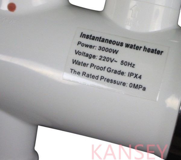3000W　クイックシャワー　スモールシャワーパッケージ 液晶温度表示 　タンクレス電気温水器　浴室　台所_画像5