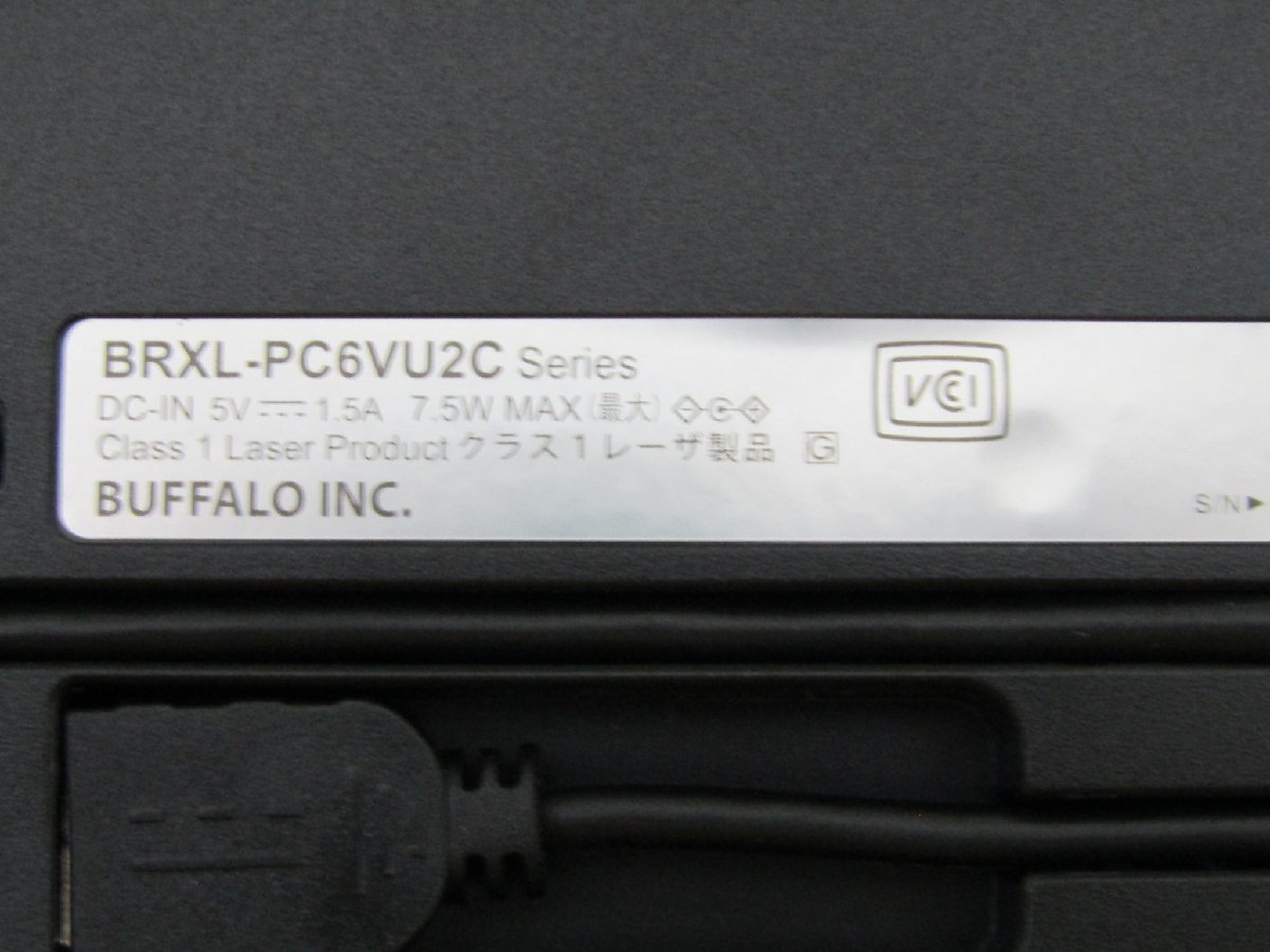 BUFFALO ポータブルブルーレイドライブ 外付け USB2.0 BRXL-PC6VU2-BKC 中古美品_画像5