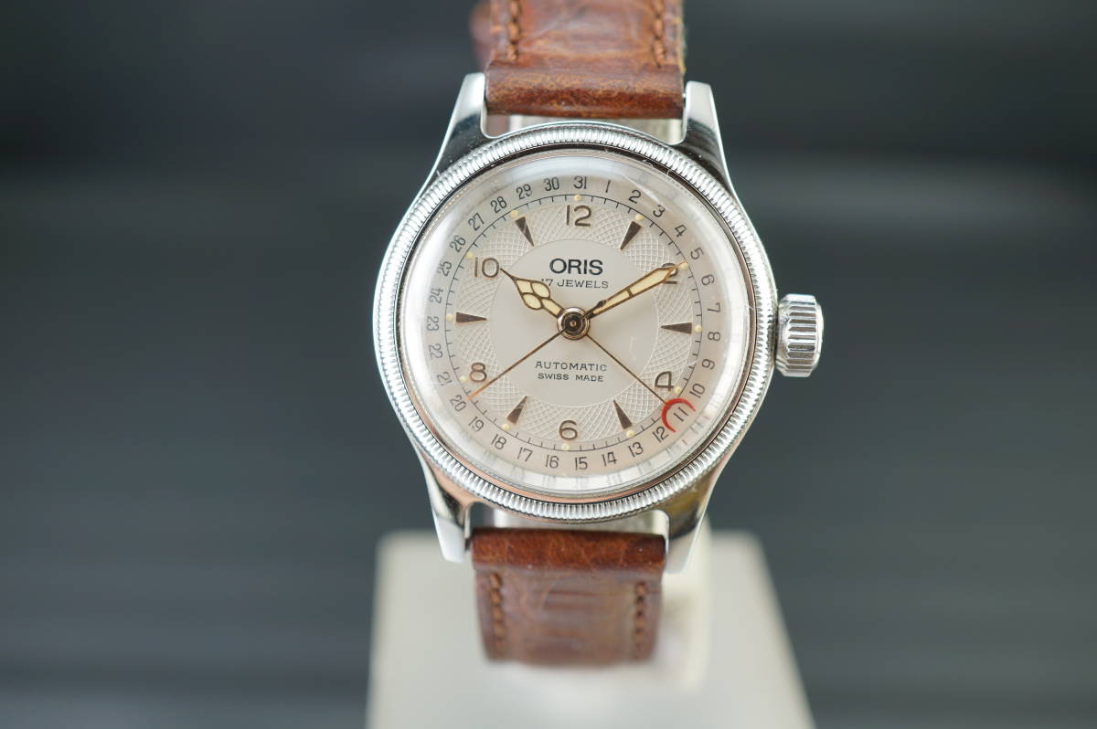 【B12/20-41 MF78】★ORIS/オリス ポインターデイト 7400 自動巻 ボーイズ 稼働品★_画像1