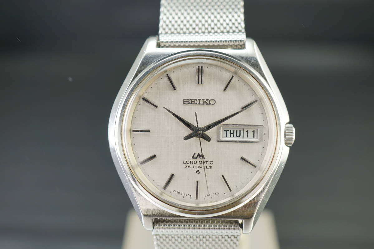 日本に 【P12/20-7 稼働品★ メンズ 自動巻 5606-7010 LM/ロードマチック MF80】★SEIKO/セイコー その他