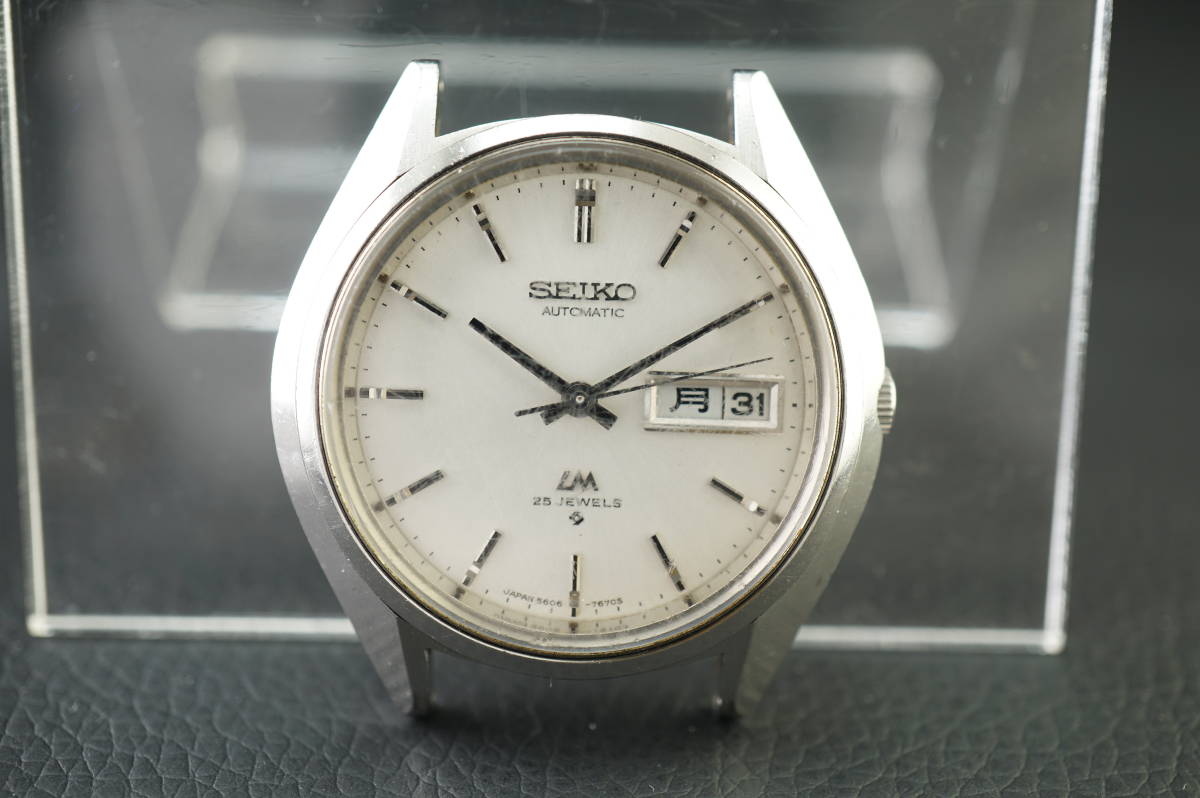 【当店一番人気】 LM/ロードマチック MF81】★SEIKO/セイコー 【P12/20-3 5606-7192 稼働品★難あり メンズ 自動巻 その他