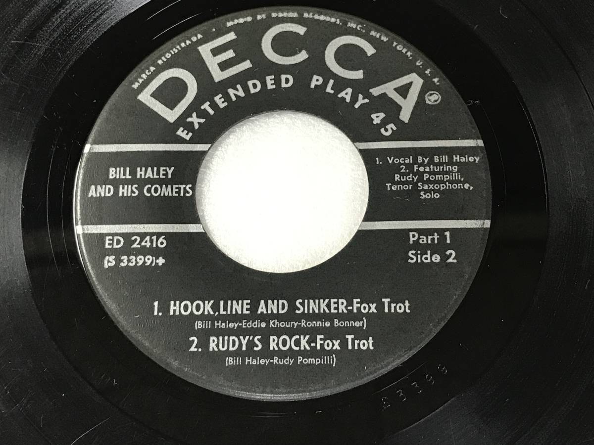 Bill Haley And His Comets/Decca ED 2416/Extended Play/Rock 'N' Roll Stage Show (Part 1)/1956_画像4