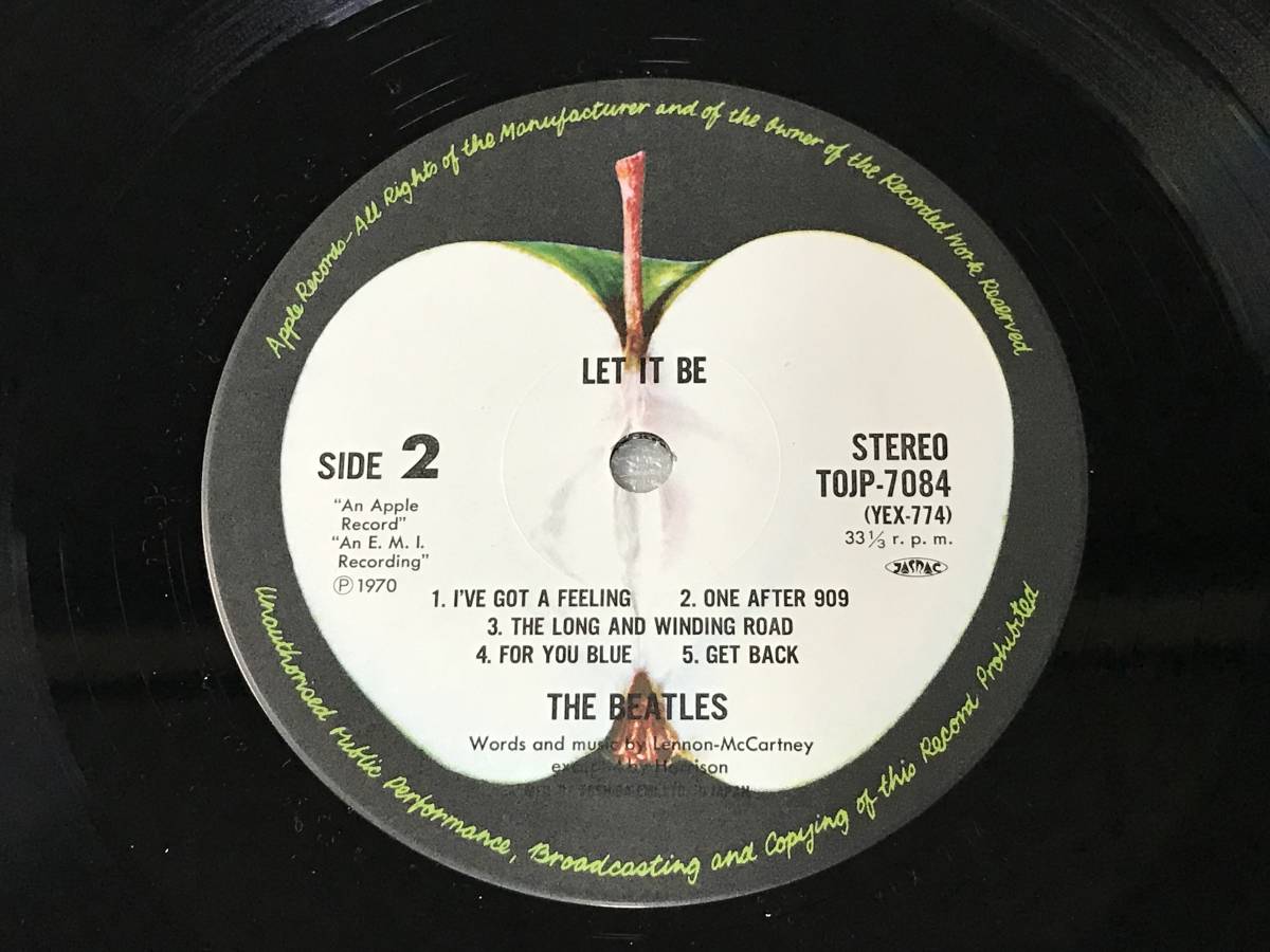 The Beatles/TOJP-7084/限定盤/Let It Be/1992/販促パンフレット付き_画像7