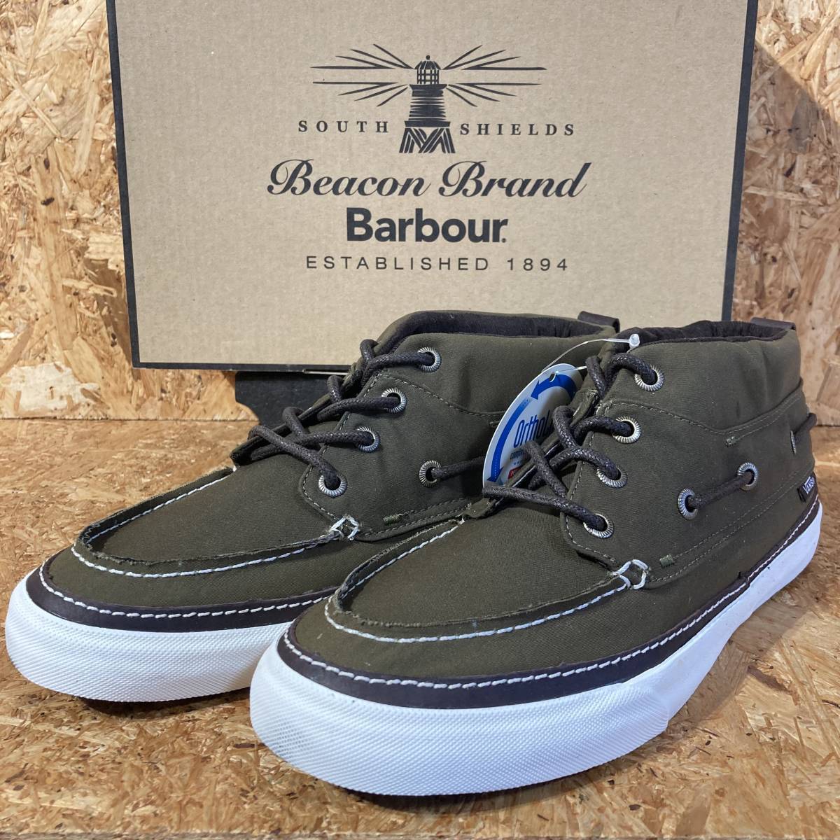 VANS Barbour Chukka Del Barco Decon CA US8 26cm コラボ 別注 限定 バブアー ワックス ヴァンズ Classic Waxed_画像1