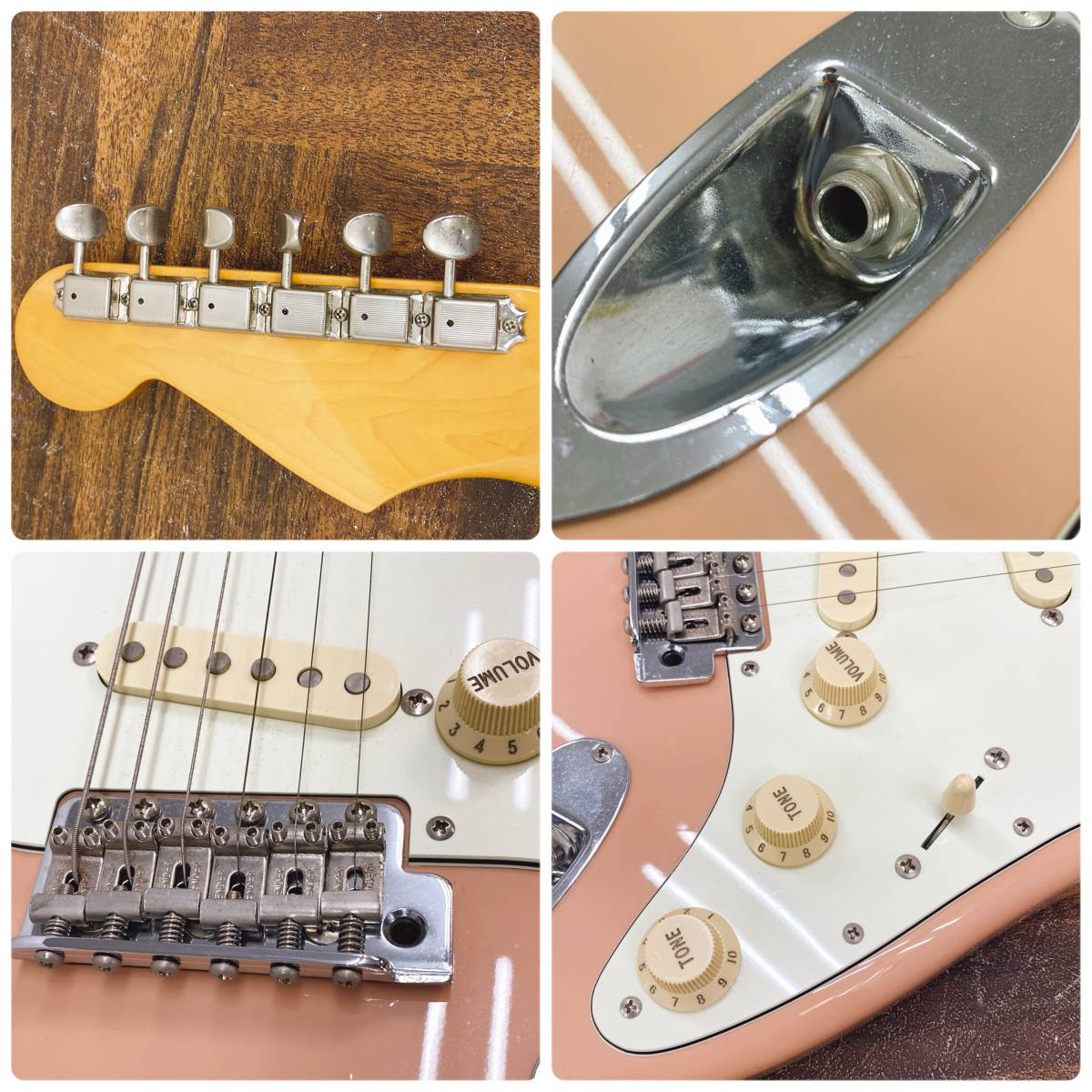 Fender/フェンダー STRATOCASTER/ストラトキャスター エレキギター シェルピンク チューナー/ピック/カポタスト付き 日本製 楽器 菊MZ_画像6