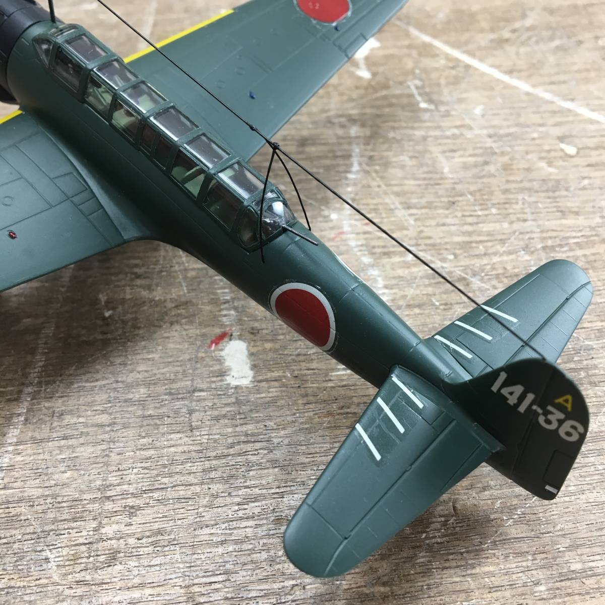 FUJIMI/フジミ 日本海軍艦上偵察機 彩雲 C6N1 Nakajima SAIUN 1/72 組立済 完成品 プラモデル 説明書付き 菊E_画像10