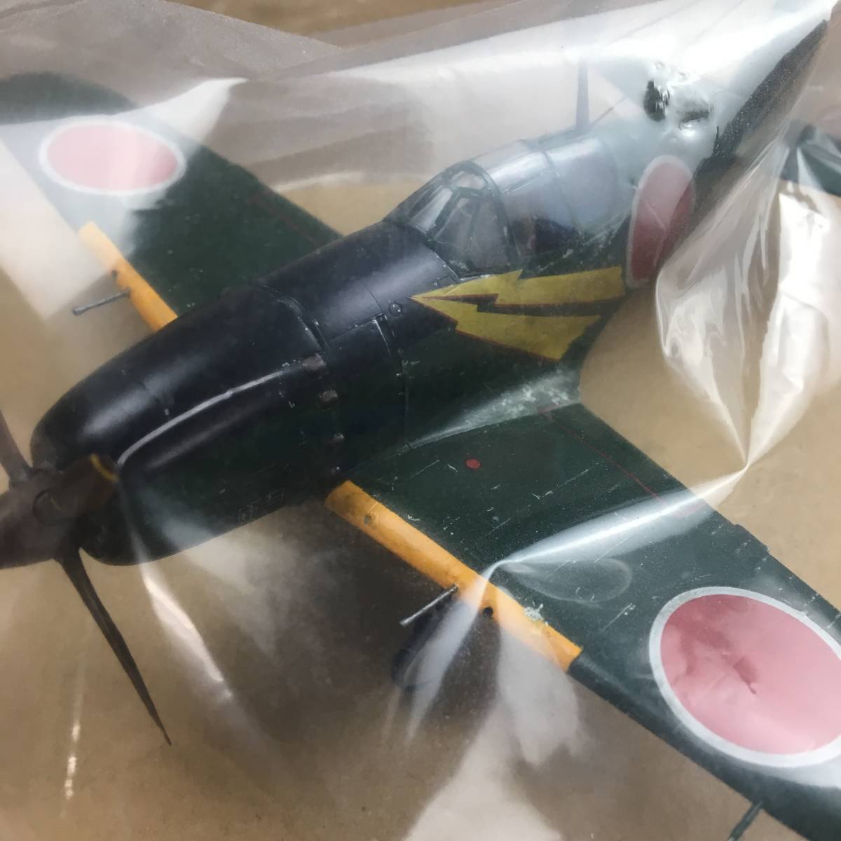 Hasegawa/ハセガワ 三菱J2M3 局地戦闘機 雷電21型 Mitsubishi J2M3 RAIDEN 1/72 組立済 完成品 プラモデル 説明書付き 菊E_画像7