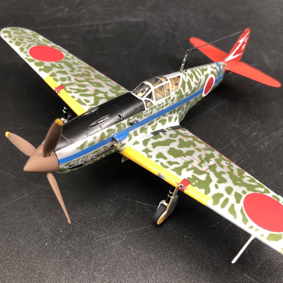 TAMIYA タミヤ 1/72 川崎 三式戦闘機 飛燕1型丁 メッキ仕様 プラモデル 完成品 菊E_画像1