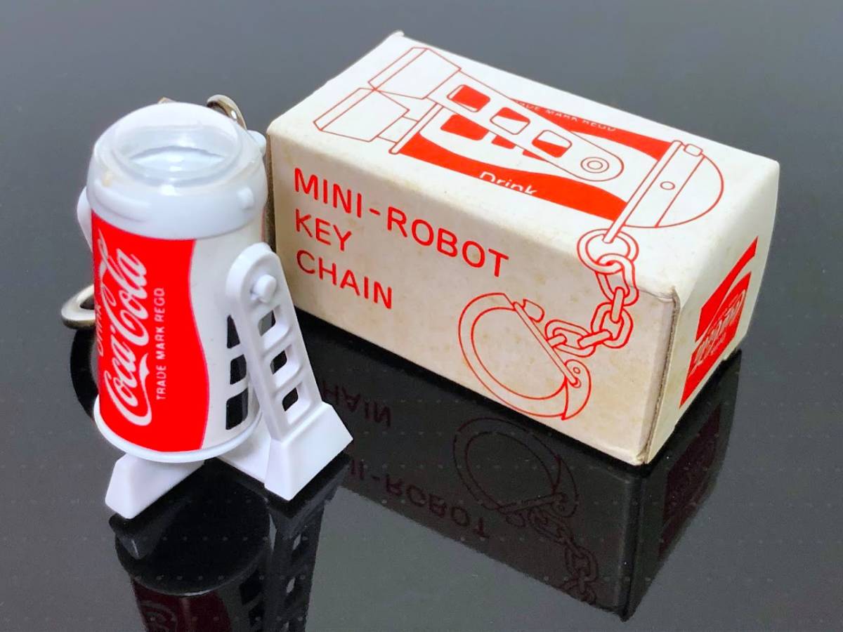 コカコーラ スターウォーズ R2-D2 キーホルダー ロボット 正規品 当時 昭和レトロ ミニチュア ノベルティ 非売品_画像4