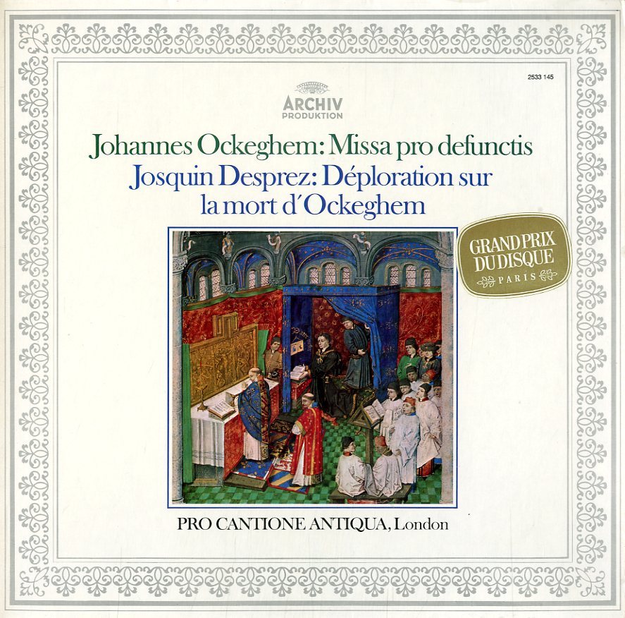 A00333864/LP/Pro Cantione Antiqua、London「Ockeghem / Missa Pro Defunctis」_画像1