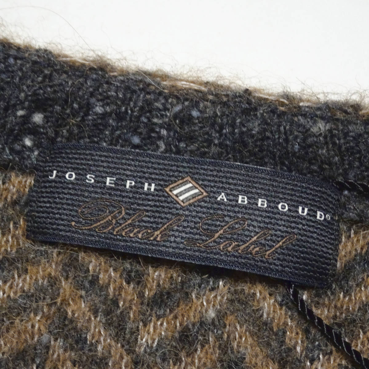 ◆JOSEPH ABBOUD/ジョセフアブード◆肉厚 アルパカブレンド ヘリンボーン ニットカーディガン【2L】(XL相当) 4.3万_画像7