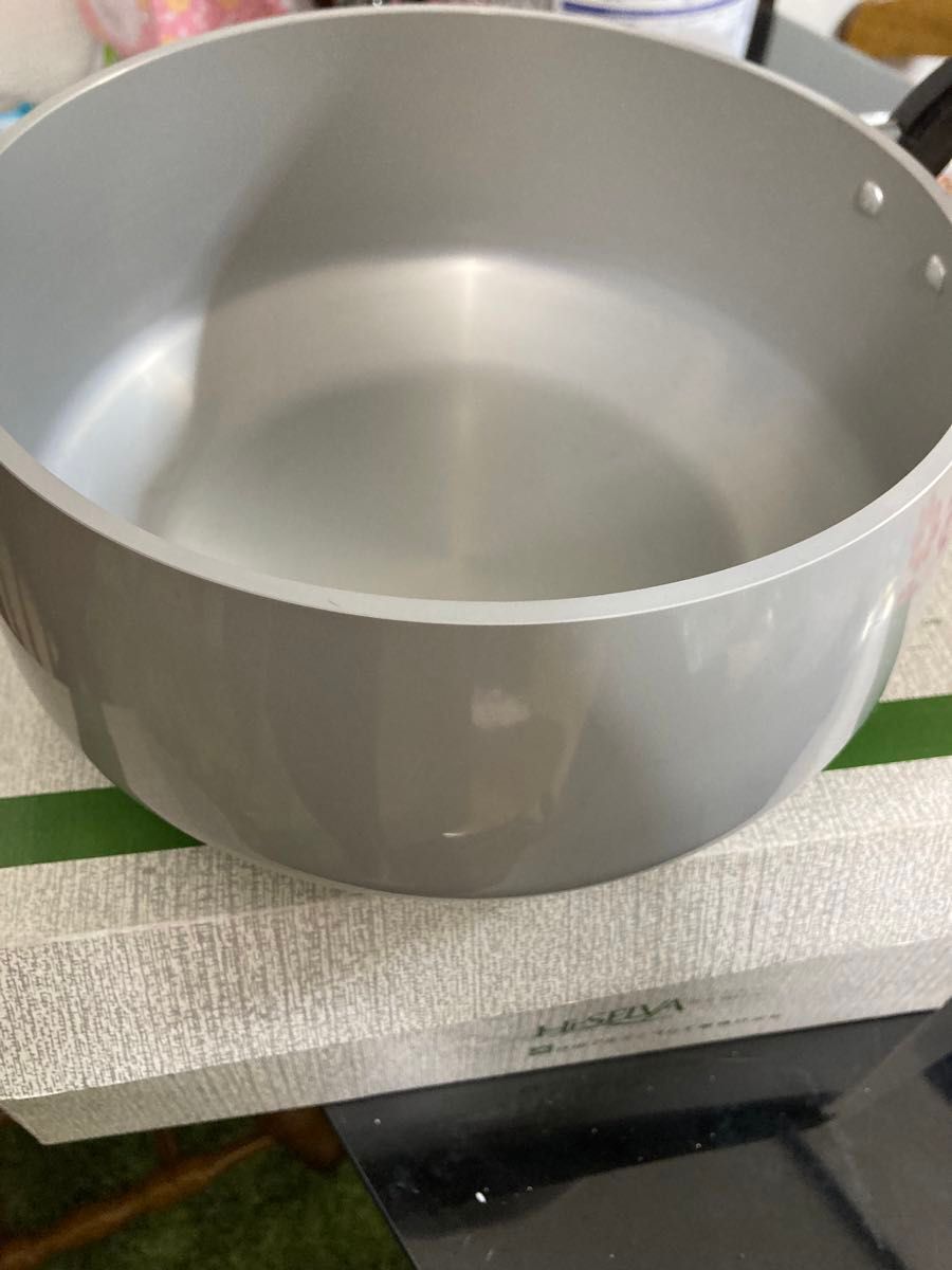 長期保管 タテヤマ アルミ製鍋 両手鍋22cm 3 6L 厚さ約4mm