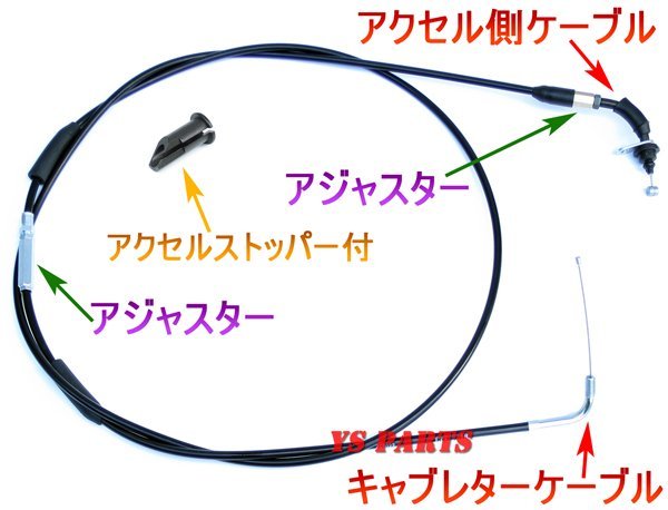 【純正スロットルのままビッグキャブに接続可能★】ビッグキャブ用スロットルワイヤーグランドアクシス5FA2-/SB06J[アクセルストッパー付]_画像2