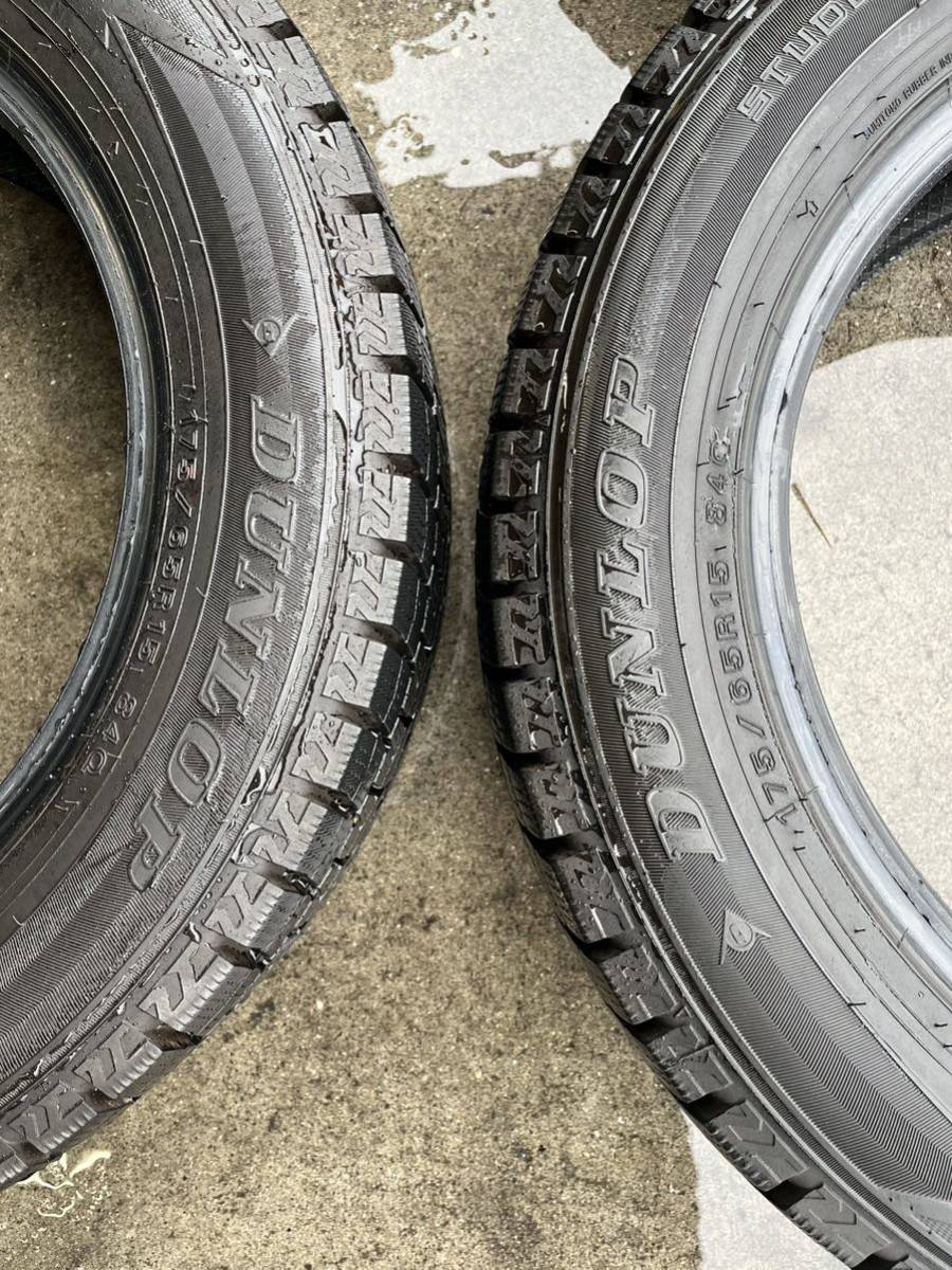 ダンロップ WINTER MAXX スタッドレス DUNLOP 175/65-15 175/65R15 溝約7mm 2019年製_画像5