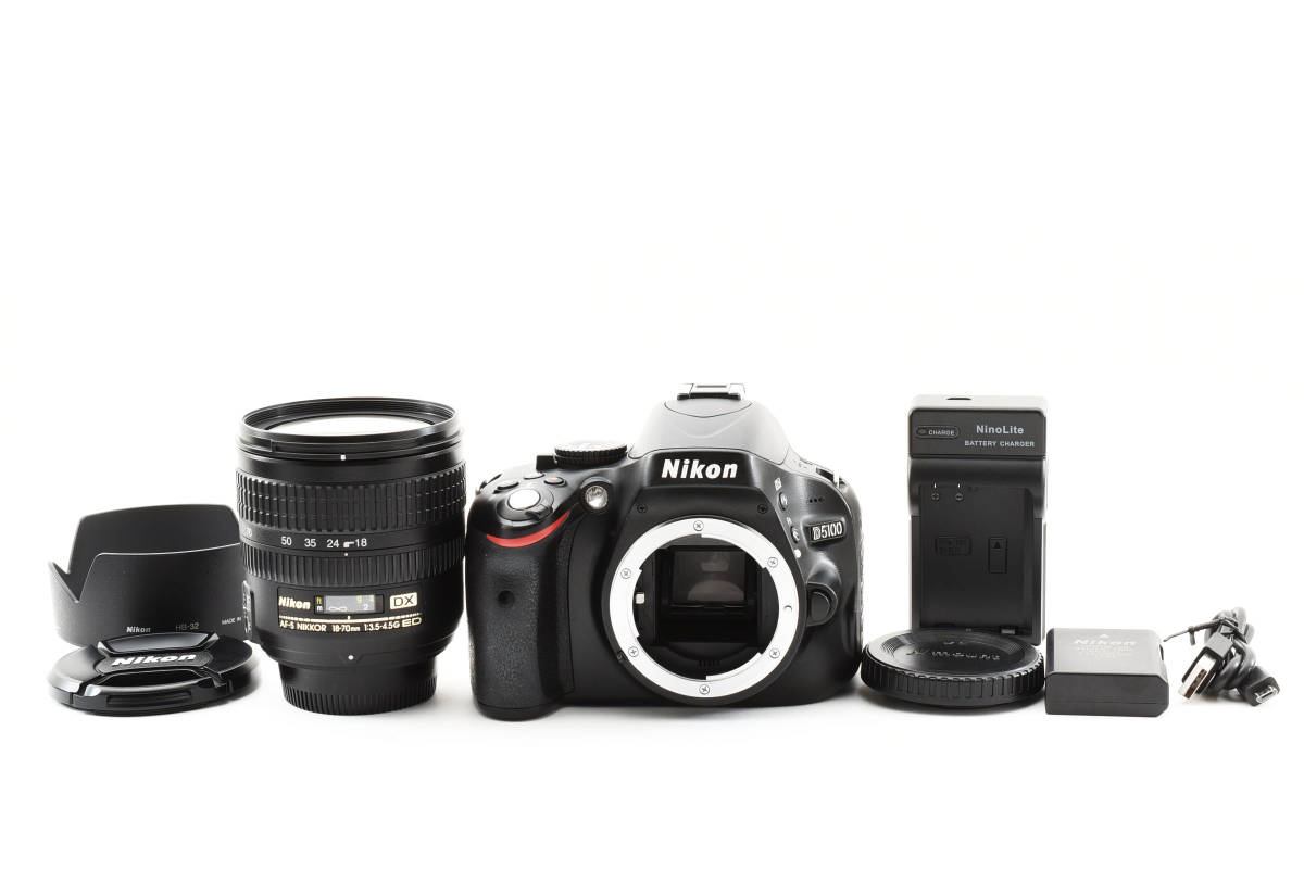 ■ 極少ショット数2569回・美品 ■ ニコン Nikon D5100 レンズセット　A127S77S22DK C364_画像1