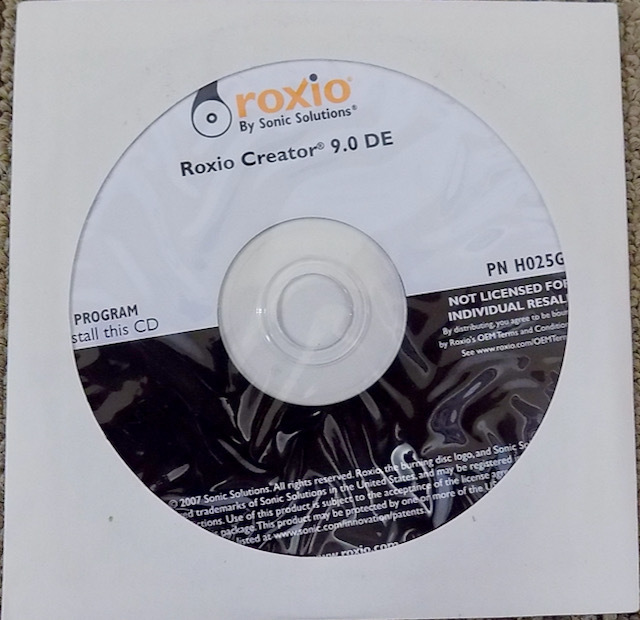 Dell Roxio Creator 9.0 DE install CD　未開封_画像1