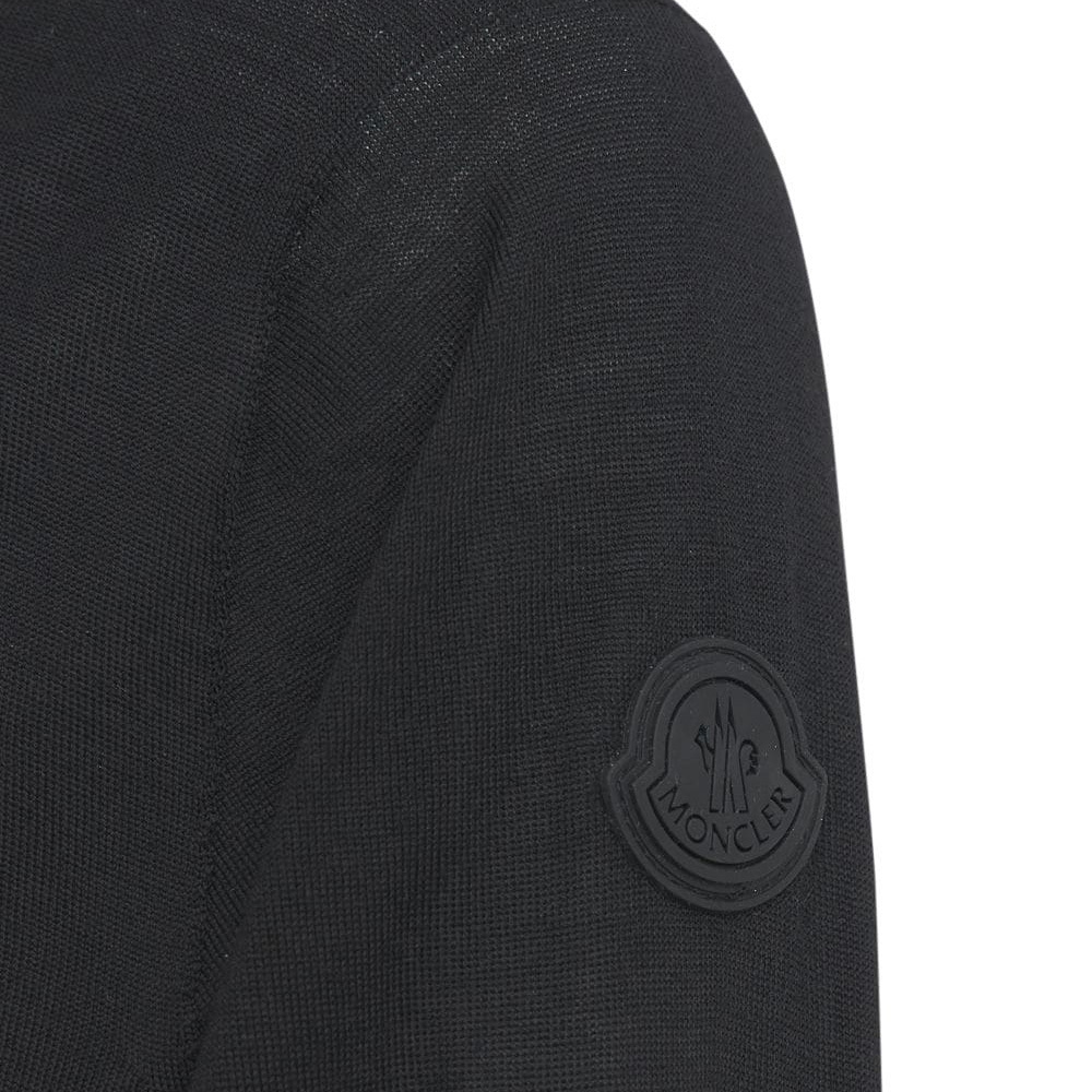 送料無料 12 MONCLER モンクレール 9F00002 M1180 ブラック ハイネック ニット セーター size XL_画像6