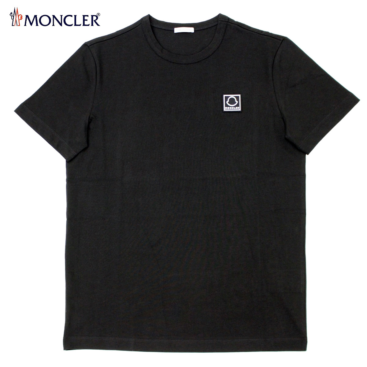送料無料 171 MONCLER モンクレール 8C00043 8390T ブラック クルーネック 半袖 Tシャツ size S