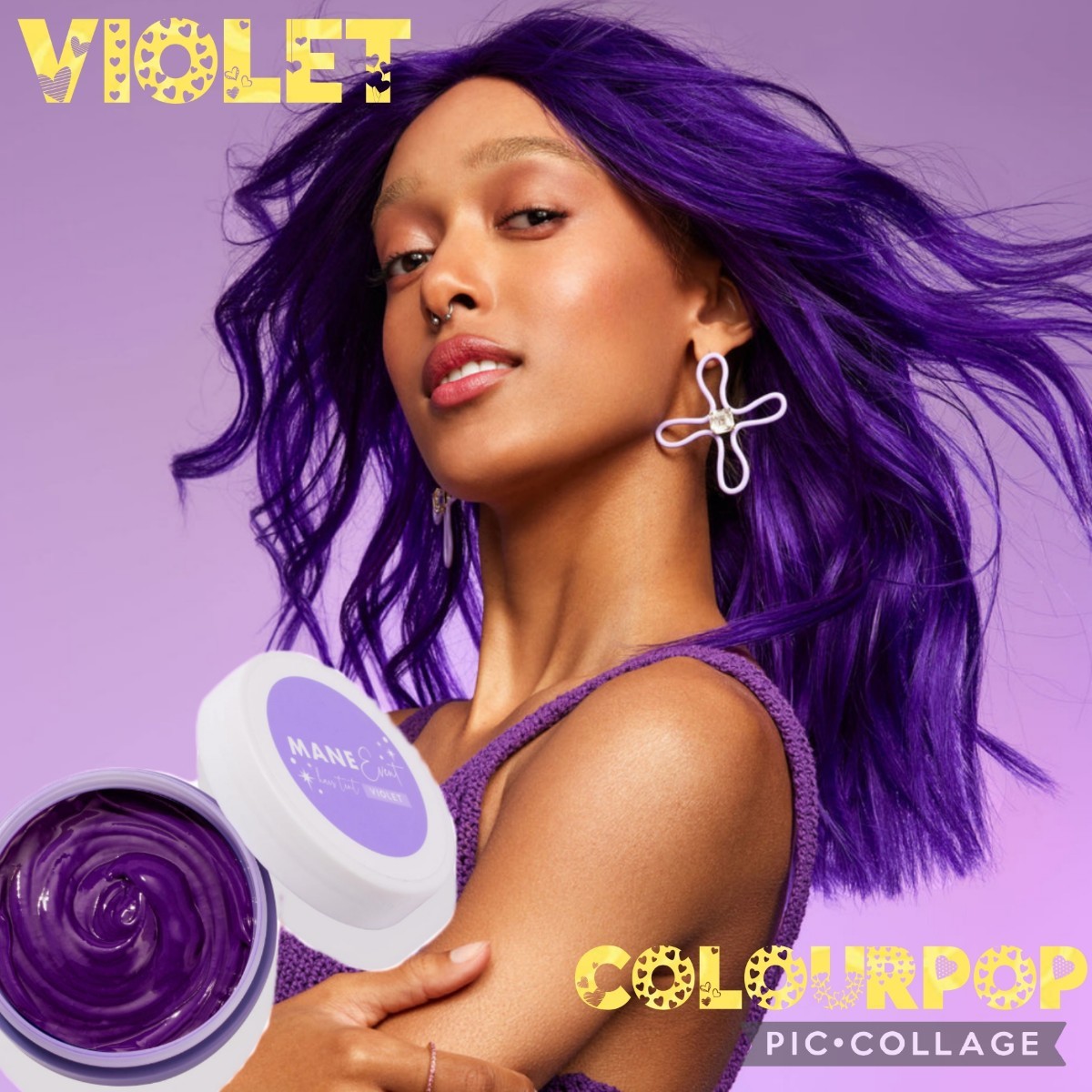 【violet/バイオレット】hair tint（ヘアカラー）142g★カラーポップ　colourpop　カラーバター_画像1