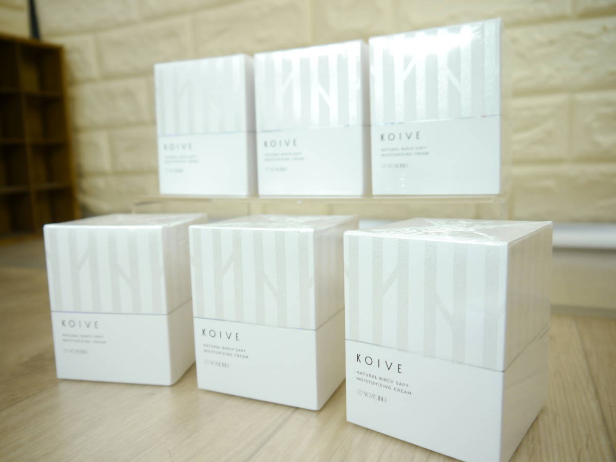 ◆養生堂 KOIVE （コイヴ） モイスチャーライジングクリーム (クリーム） 50g　6点セット◆贅沢な白樺樹液のエイジングケア 基礎化粧品 _画像1