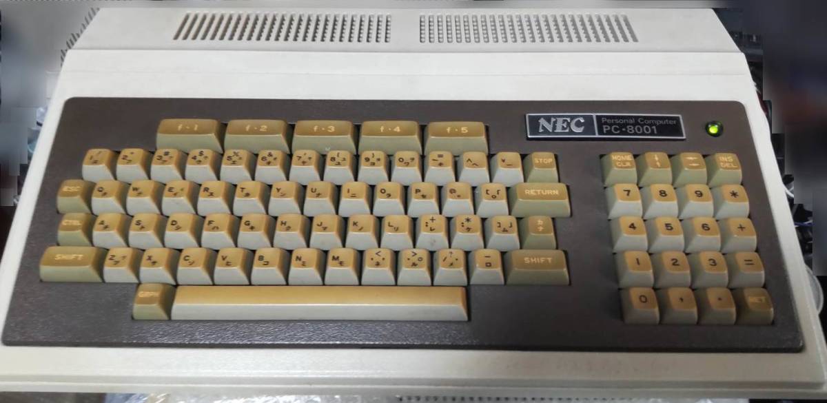NEC PC-8001 first generation start-up OK