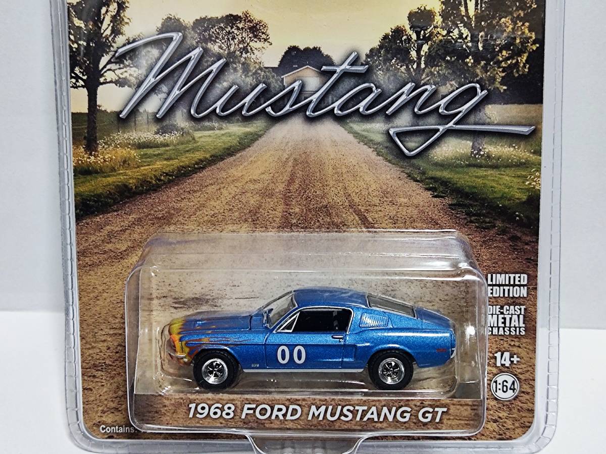 GREENLIGHT 1/64-1968 Ford Mustang GT (Fire Pattern) /グリーンライト/フォード マスタング/Muscle Cars/マッスルカー _画像1