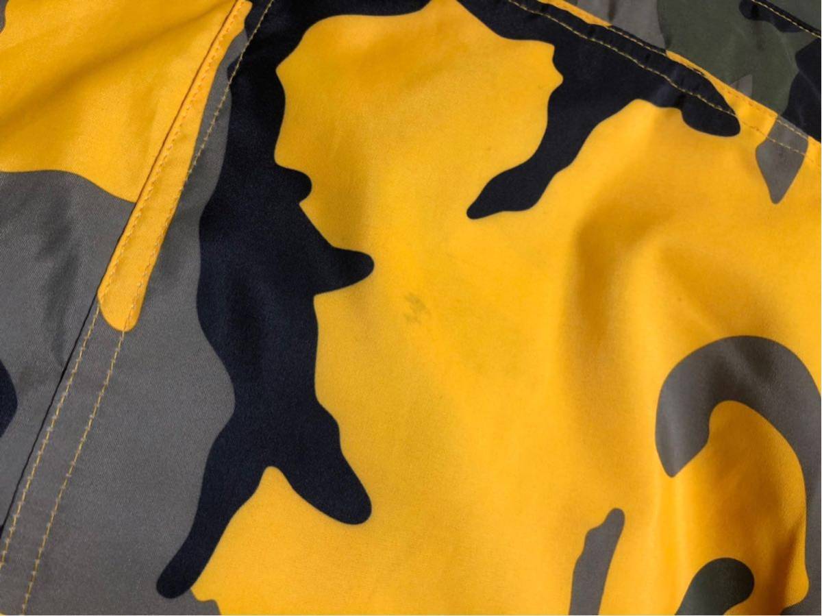 【M】Supreme 17FW Hooded Logo Half Zip Pullover Yellow Camo イエローカモ 迷彩 総柄 プルオーバー ボックスロゴ Box 17FW シュプリーム - 7
