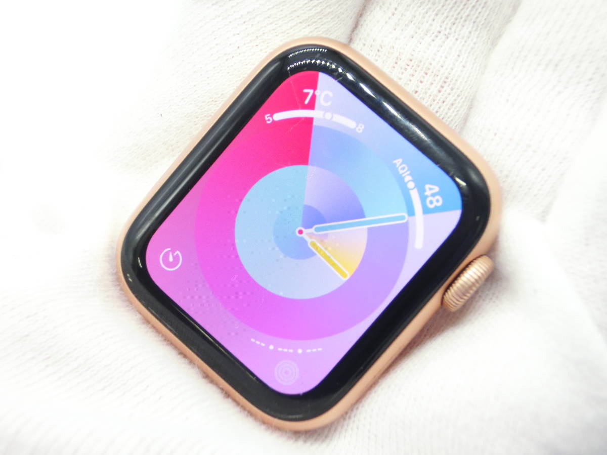 * аккумулятор 90% и больше!!*#13733 Apple часы AppleWatch SE GPS A2351 40mm aluminium первый период .* работа OK часть царапина иметь розовый б/у текущее состояние товар 