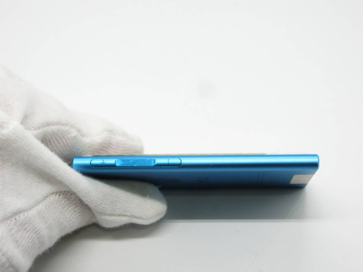☆部品取りにぜひ☆#3029 ipod nano 第7世代 A1446 ブルー 16GB 初期化OK 液晶ヤケ有 バッテリージャンク 中古 現状品_画像6